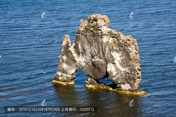 在冰島hvitserkur形成