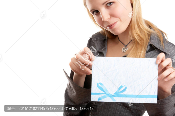 女孩用信封