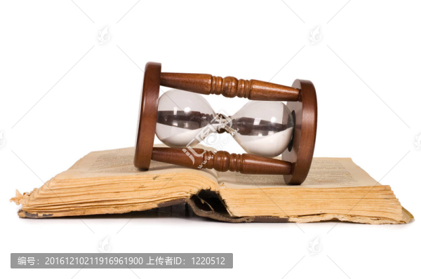 Hourglasses和書白色隔離