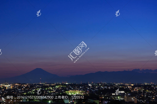 富士山黃昏