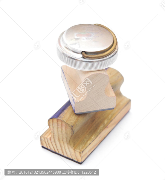 白色的舊橡皮圖章
