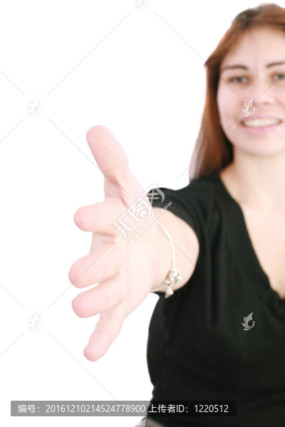 商業(yè)女性握手