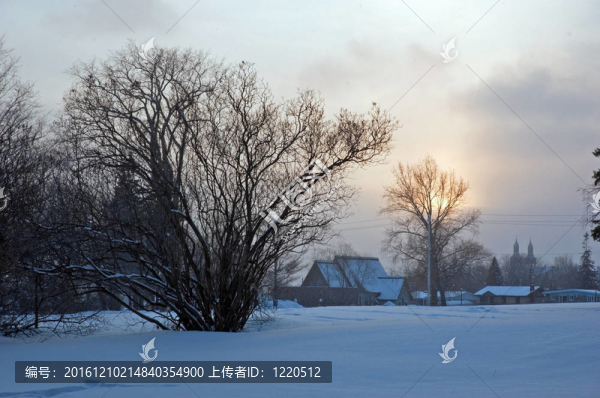 蒙莫朗西公園日落