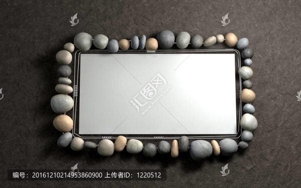 掛石畫框