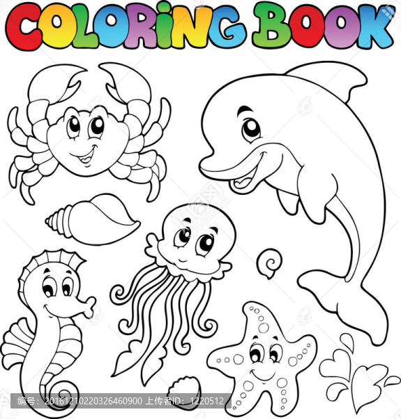 彩色書各種海洋動物2