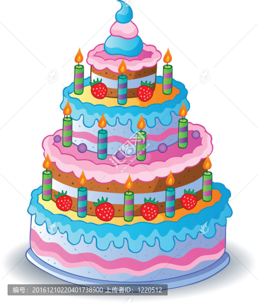裝飾生日蛋糕1