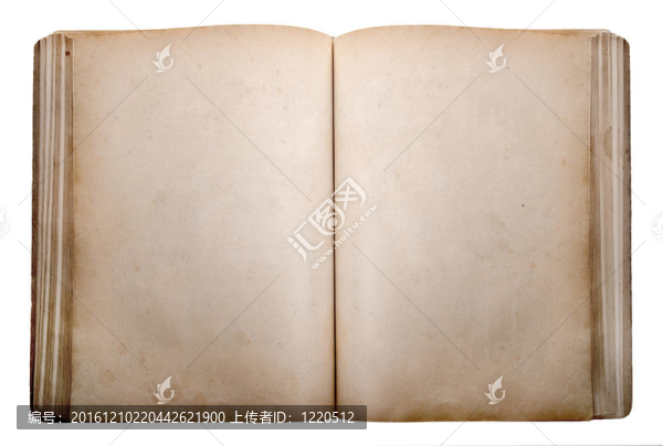 空白的黃色書(shū)頁(yè)的舊書(shū)