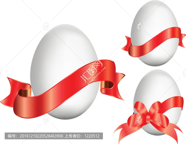 復(fù)活節(jié)彩蛋帶紅絲帶