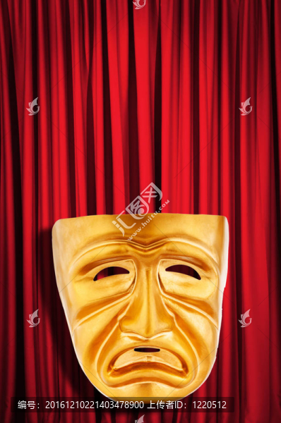 帶面具的戲劇表演概念