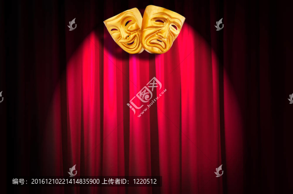 帶面具的戲劇表演概念