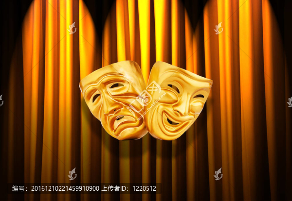 帶面具的戲劇表演概念