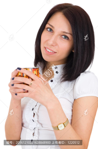 帶著微笑的女商人