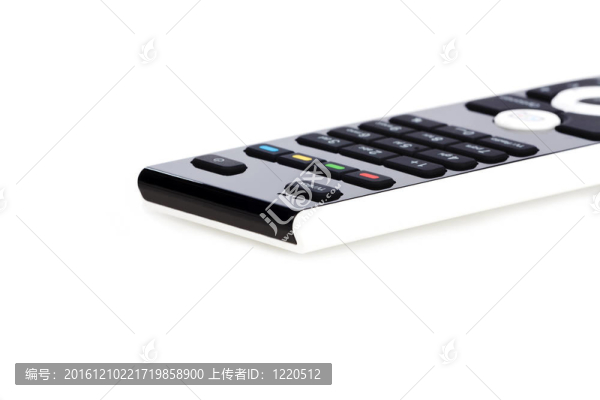 白色背景下的現代黑白遙控