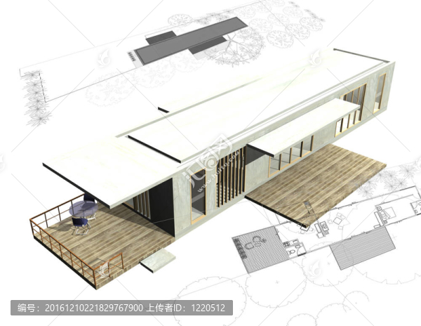 具有三維建筑結(jié)構(gòu)的住宅建筑方案