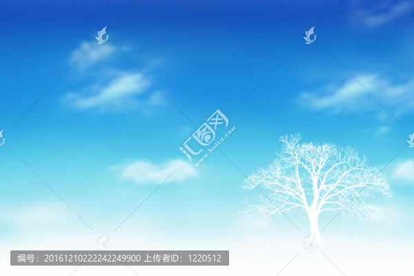 抽象白死樹