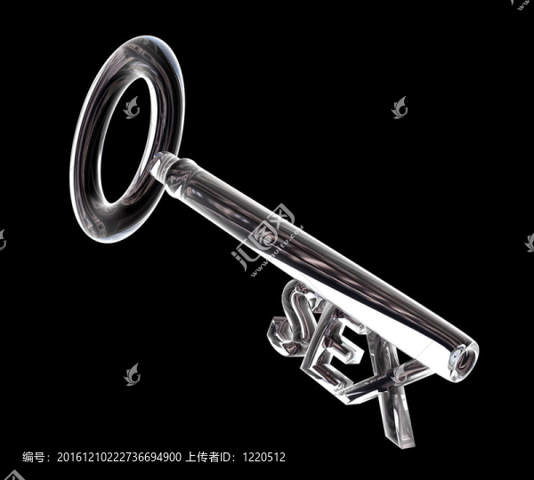玻璃鑰匙；性文字（3D）