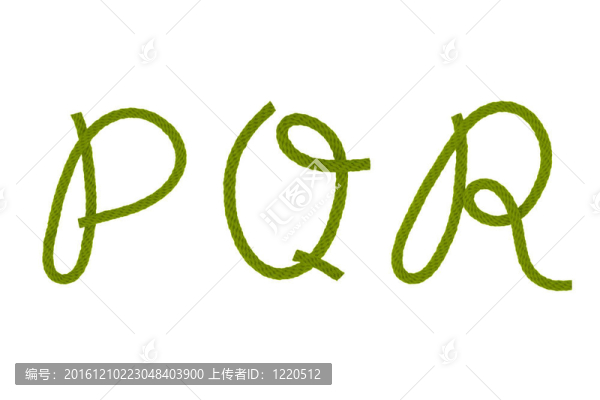 綠色纖維繩