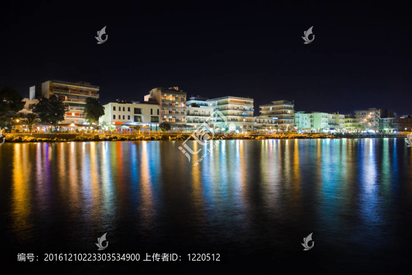 希臘市特奇晚上