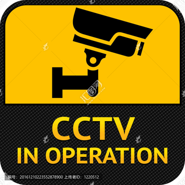 CCTV標(biāo)志；標(biāo)簽安全攝像機