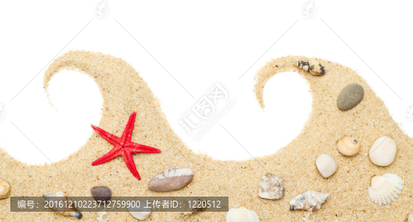 砂分離。海灘上的沙子。