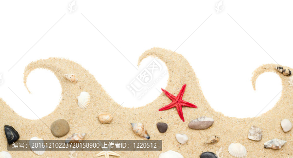 砂分離。海灘上的沙子。