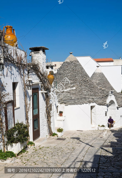 Alberobello,s,Trulli。普利亞。意大利.