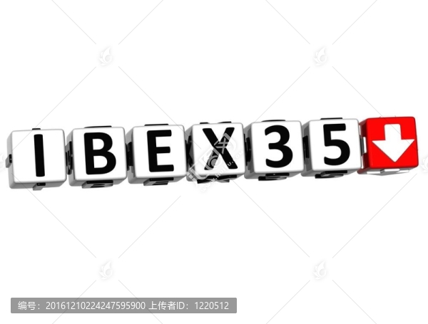 3d,IBEX35股票市場塊文本