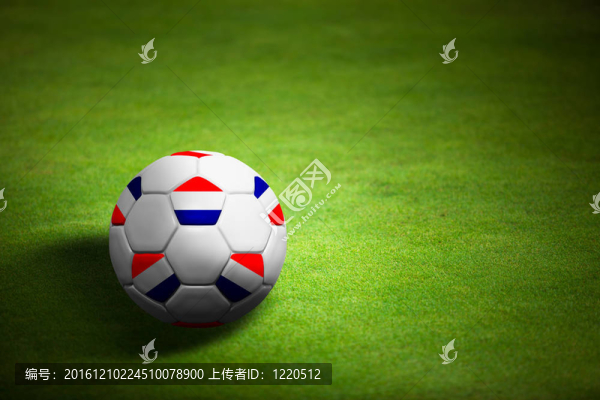 與足球在草地背景-,Netherland歐元標(biāo)志
