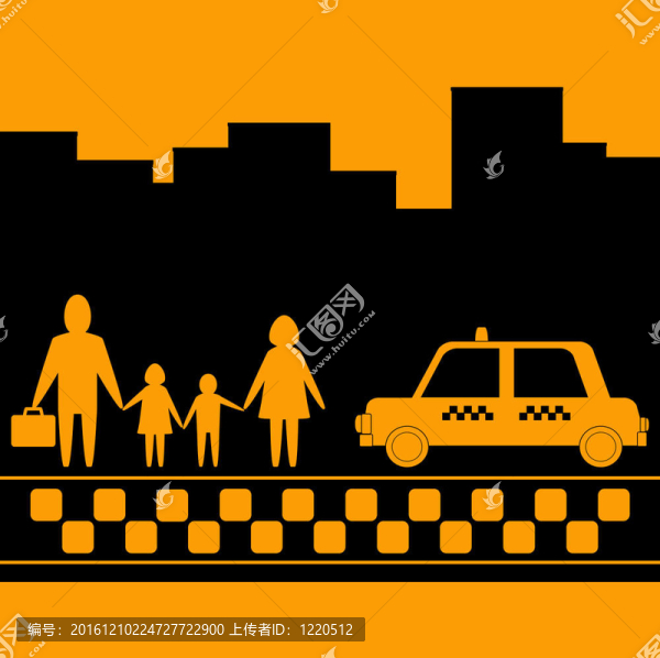 城市背景下的家庭出租車