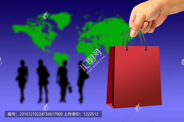 購物袋在手