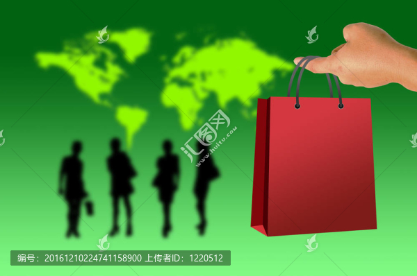 購物袋在手