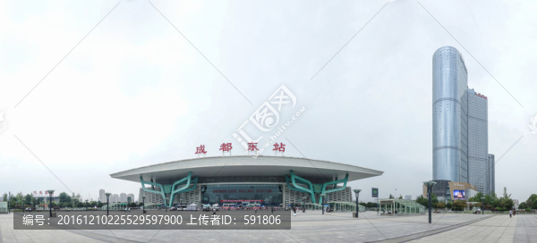 成都火車東站廣場（全景大圖）