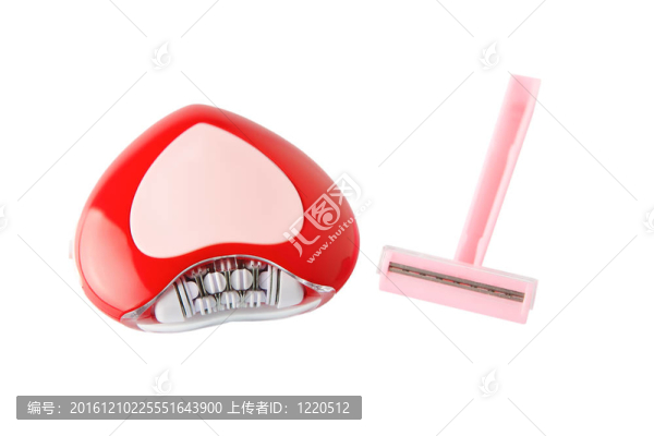 脫毛器；孤立在白色背景