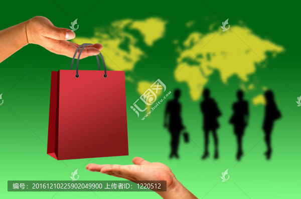 購物袋在手