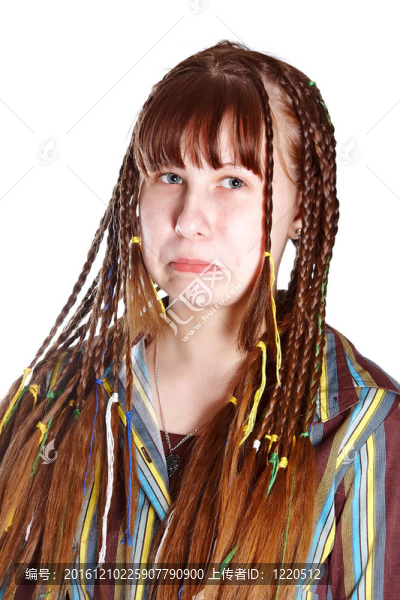 心煩意亂的少女