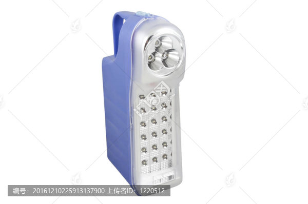 藍(lán)色塑料發(fā)光手電筒