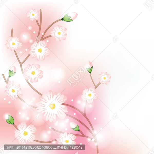 樹開花早午餐豐富多彩的背景