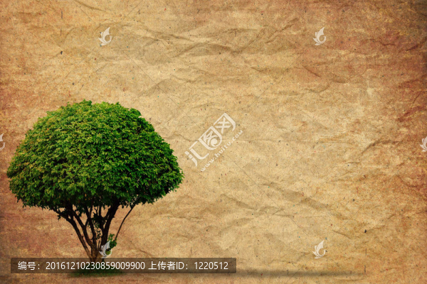 老垃圾紙復(fù)古背景樹(shù)