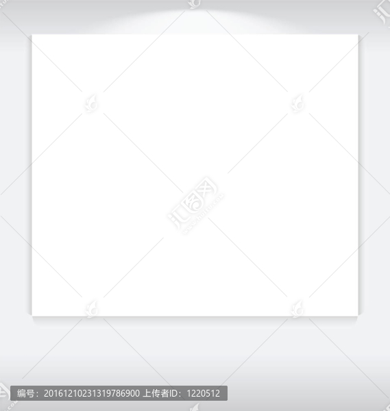 畫廊內(nèi)部空框在墻上