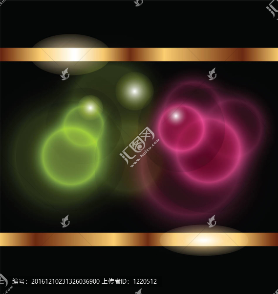抽象背景與透明圈