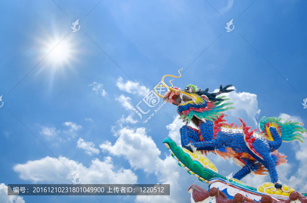 在佛像的H頂龍的地位