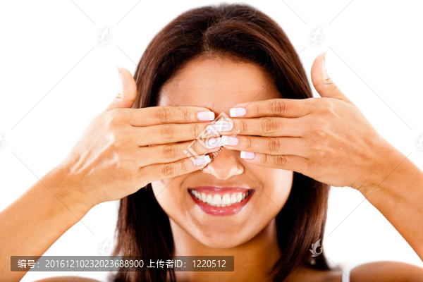 閉著眼睛的女人