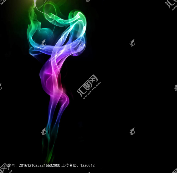 彩色煙霧