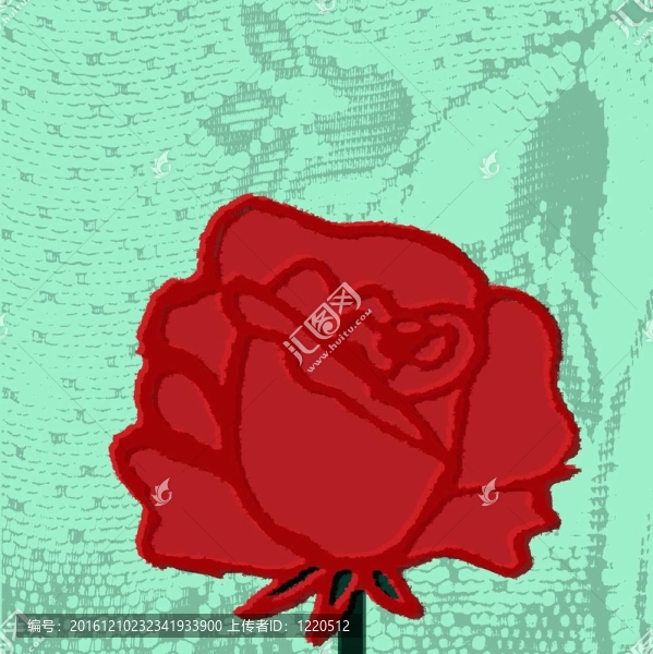 摘要紅的花