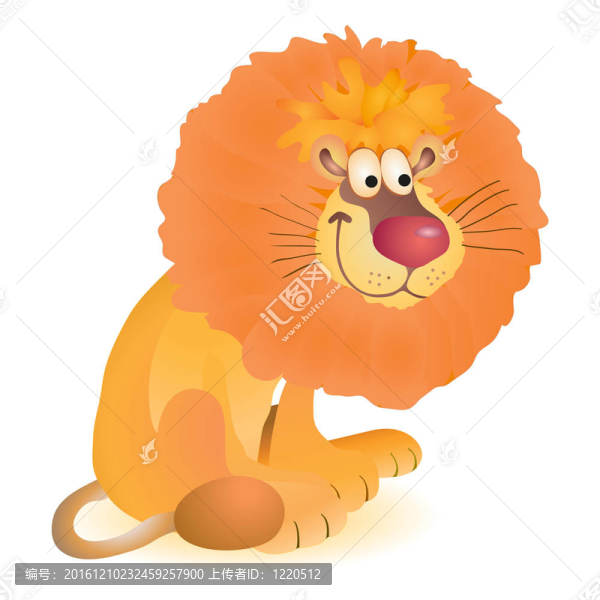 小滑稽玩具坐獅