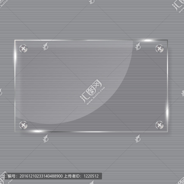 現(xiàn)實(shí)玻璃框架。插畫(huà)。
