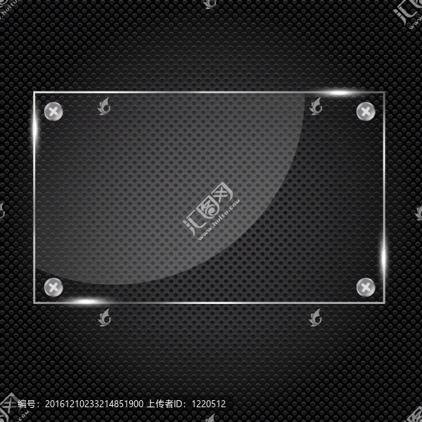 現(xiàn)實(shí)玻璃框架。插畫(huà)。