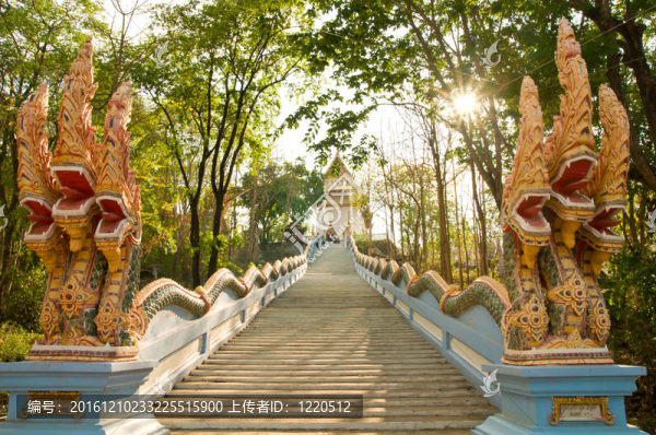 在寺廟的納迦五頭王