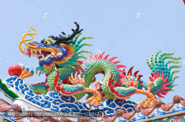在佛像的H頂龍的地位