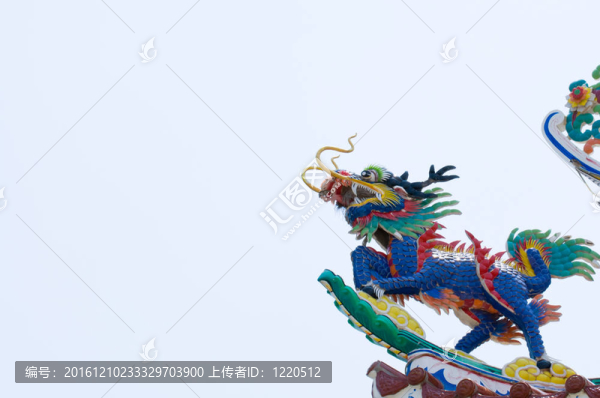 在佛像的H頂龍的地位
